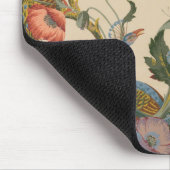 ヴィンテージ孔雀パタカラフルーン マウスパッド (コーナー)