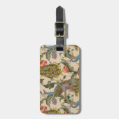 ヴィンテージ孔雀パタカラフルーン ラゲッジタグ (正面縦)