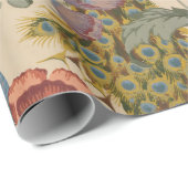 ヴィンテージ孔雀パタカラフルーン ラッピングペーパー (ロールコーナー)
