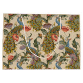 ヴィンテージ孔雀パタカラフルーン ラージペーパーバッグ (裏面)