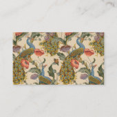 ヴィンテージ孔雀パタカラフルーン 名刺 (裏面)