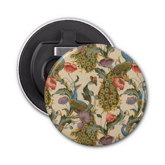 ヴィンテージ孔雀パタカラフルーン 栓抜き (正面)