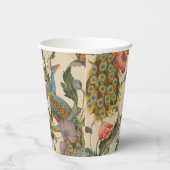ヴィンテージ孔雀パタカラフルーン 紙コップ (右)