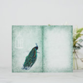 ヴィンテージ孔雀春グリーンジャーナルページ (スタンド正面)