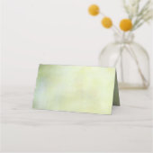 ヴィンテージ孔雀結婚羽の折り プレイスカード (裏面)