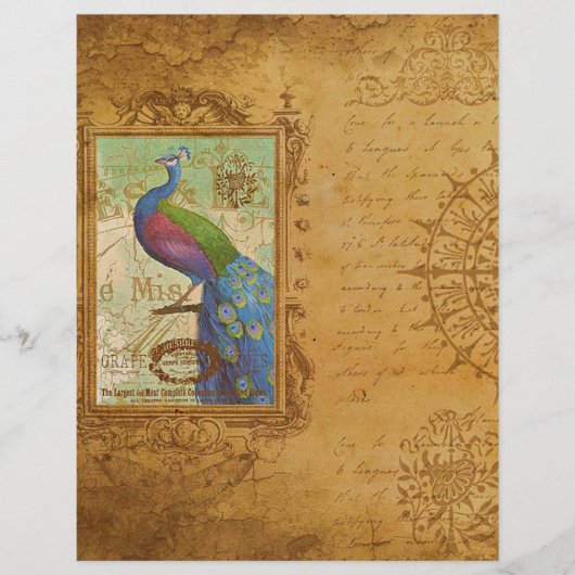 ヴィンテージ孔雀飾り (正面)