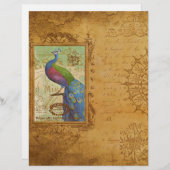 ヴィンテージ孔雀飾り (正面/裏面)