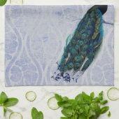 ヴィンテージ孔雀 キッチンタオル (折り畳み)