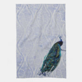 ヴィンテージ孔雀 キッチンタオル (縦)