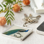 ヴィンテージ孔雀 キーホルダー (側面)