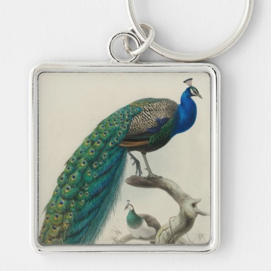 ヴィンテージ孔雀 キーホルダー (正面)