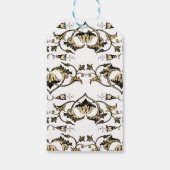 ヴィンテージ孔雀 ギフトタグ (裏面)