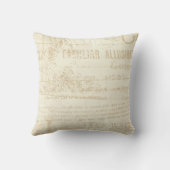 ヴィンテージ孔雀 クッション (裏面)