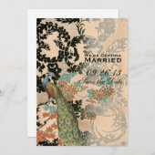 ヴィンテージ孔雀 セーブザデート (正面/裏面)