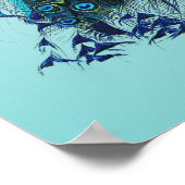 ヴィンテージ孔雀 ポスター (角)