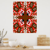 ヴィンテージ孔雀 ポスター (キッチン)