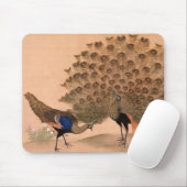ヴィンテージ孔雀 マウスパッド (マウス)