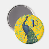 ヴィンテージ孔雀 マグネット (正面/裏面)