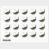 ヴィンテージ孔雀 ラウンドシール (シート)