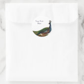 ヴィンテージ孔雀 ラウンドシール (バッグ)