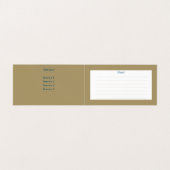 ヴィンテージ孔雀 – 名刺 (内部フラット)