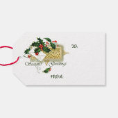 ヴィンテージ季節のごあいさつクリスマス ギフトタグ (裏面横)