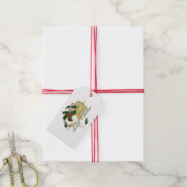 ヴィンテージ季節のごあいさつクリスマス ギフトタグ