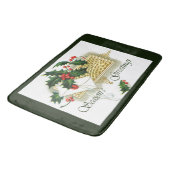 ヴィンテージ季節のごあいさつクリスマス バスマット (アングル)