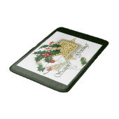 ヴィンテージ季節のごあいさつクリスマス バスマット (アングル)