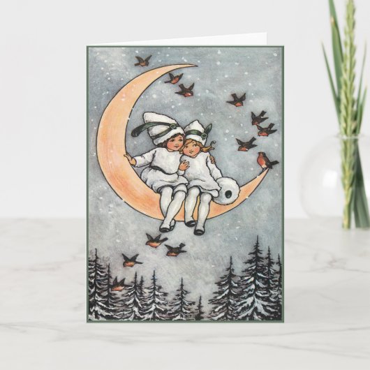 ヴィンテージ季節のごあいさつ支払/入金ハート シーズンカード (正面)