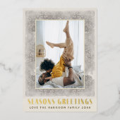 ヴィンテージ季節のごあいさつ 箔シーズンカード (正面)