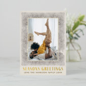 ヴィンテージ季節のごあいさつ 箔シーズンカード (立ち正面)