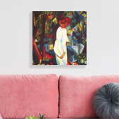 ヴィンテージ孤児院、マックの森のカップル キャンバスプリント (インサイチュ (リビング))