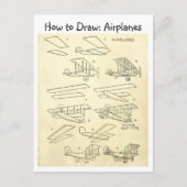 ヴィンテージ学の描画方法 ポストカード (正面)