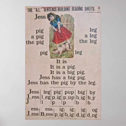 ヴィンテージ学校ポスター ポスター (正面)