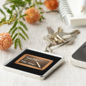 ヴィンテージ学校石板先生のキーチェーン キーホルダー (側面)