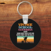 ヴィンテージ学校管理者支援 キーホルダー (正面)