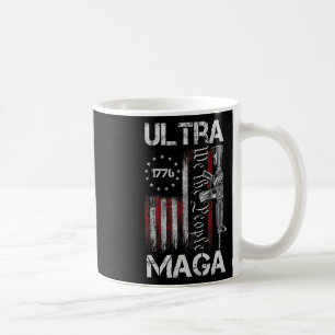 ヴィンテージ宇佐国旗Ultra Gun米国7月2日 コーヒーマグカップ