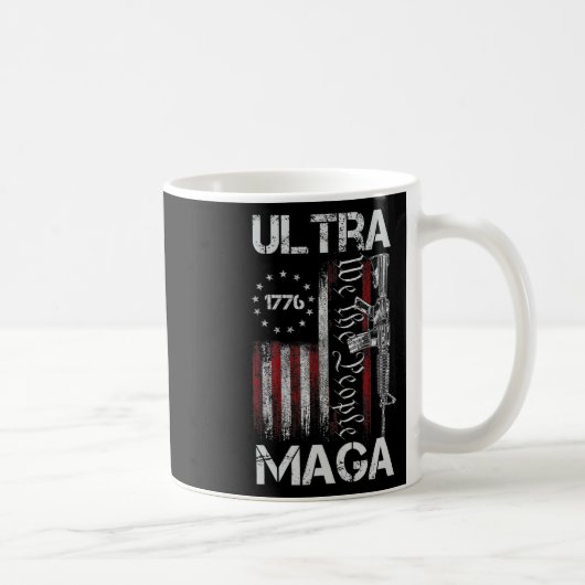 ヴィンテージ宇佐国旗Ultra Gun米国7月2日 コーヒーマグカップ (右)