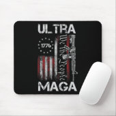 ヴィンテージ宇佐国旗Ultra Gun米国7月2日 マウスパッド (マウス)