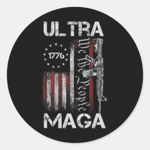 ヴィンテージ宇佐国旗Ultra Gun米国7月2日 ラウンドシール