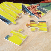 ヴィンテージ宇宙のピンアップ ジグソーパズル (側面)