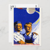 ヴィンテージ宇宙はがき ポストカード (正面/裏面)