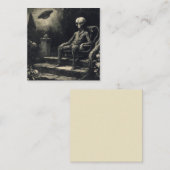 ヴィンテージ宇宙エイリアン及びUFOアンティーク版木、銅版、版画 ノートカード (正面/裏面)