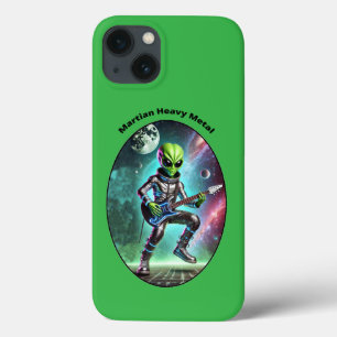ヴィンテージ宇宙エイリアン遊Martian's the Guitar URM iPhone 13ケース