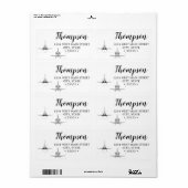 ヴィンテージ宇宙シャトルコンセプト技術スケッチ ラベル (フルシート)