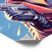 ヴィンテージ宇宙パルプ女子 ポスター (角)