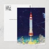 ヴィンテージ宇宙ポストカード ポストカード (正面/裏面)