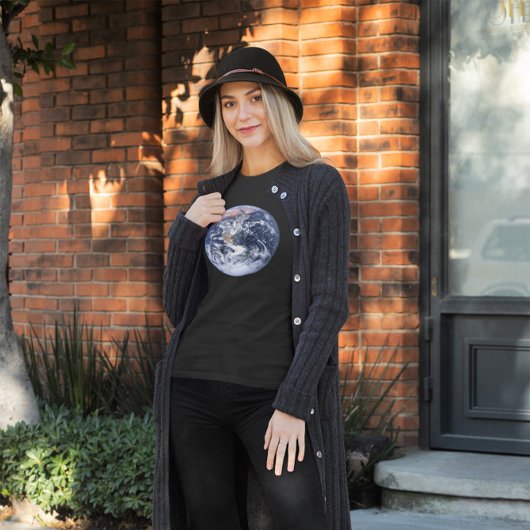 ヴィンテージ宇宙写真 地球 トライブレンドTシャツ