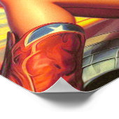 ヴィンテージ宇宙女性のカーボーイのピン留め ポスター (角)